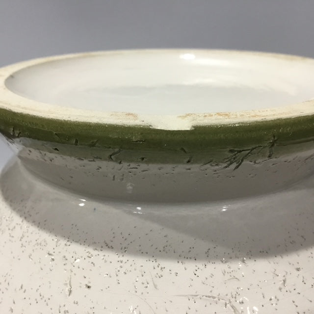 Vintage Italian Mid Century Pottery Vase, Floral Ceramic, Retro Home Décor