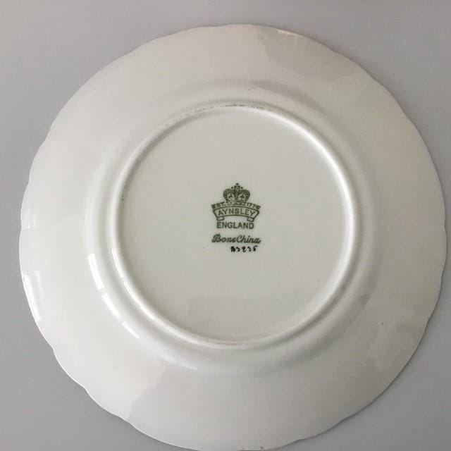 Aynsley tea cup saucer & plate trio set, Vintage Hertford, pattern B3835