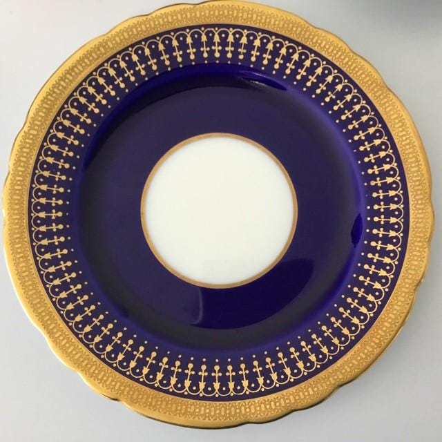 Aynsley tea cup saucer & plate trio set, Vintage Hertford, pattern B3835