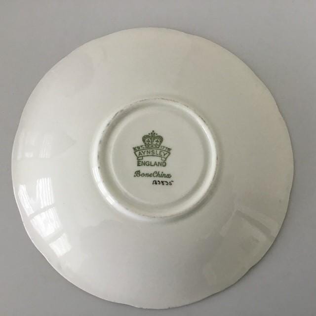 Aynsley tea cup saucer & plate trio set, Vintage Hertford, pattern B3835