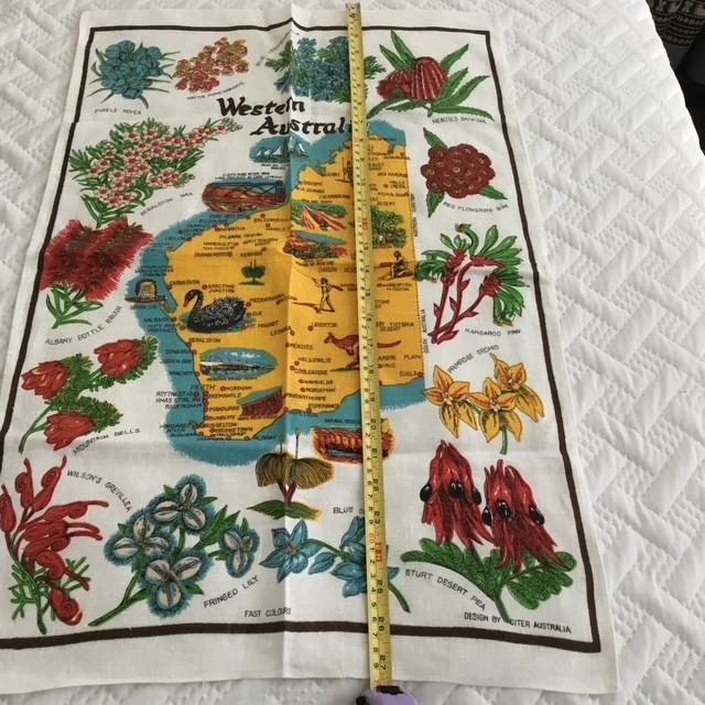 Tea towel Western Australia cotton linen blend