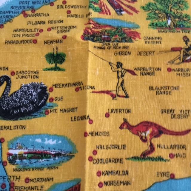 Tea towel Western Australia cotton linen blend