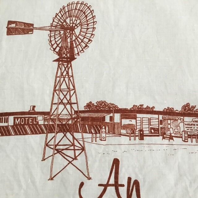 Tea towel, Wycliffe Well, Northern Territory, made in Australia