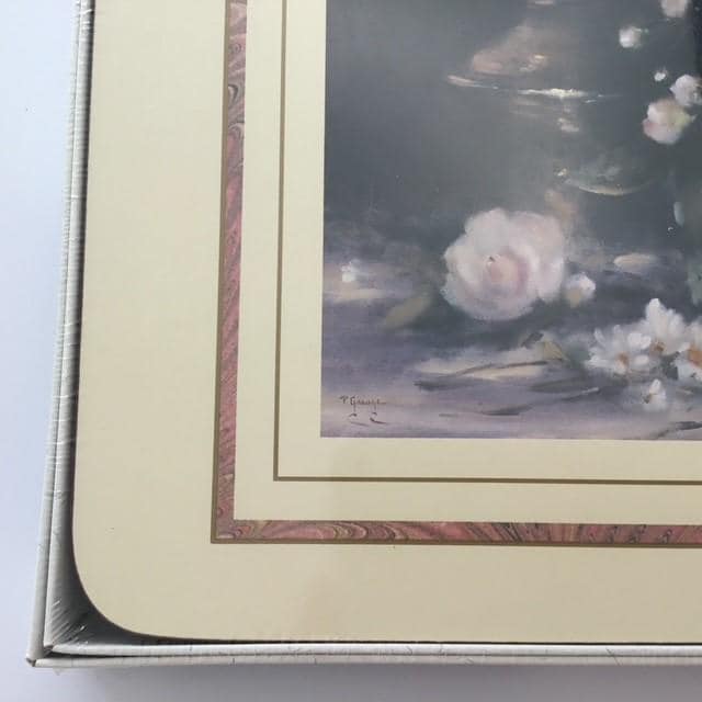 Placemats, the Ashdene collection roses, sealed box, 6 different designs