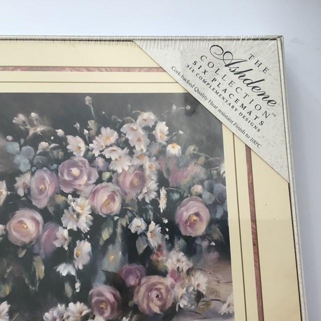 Placemats, the Ashdene collection roses, sealed box, 6 different designs