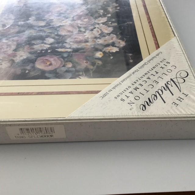 Placemats, the Ashdene collection roses, sealed box, 6 different designs