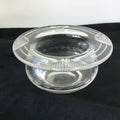 Stuart Crystal ash tray, small with art deco style, Stuart etching is on the edge