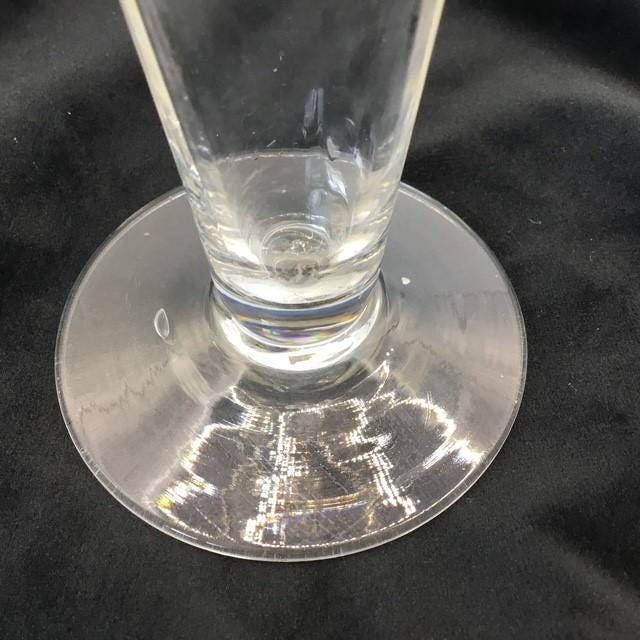 Vintage glass trumpet-mouthed (posy) vase, 20.5 cm tall