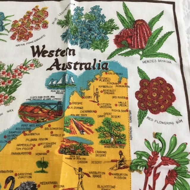 Tea towel Western Australia cotton linen blend