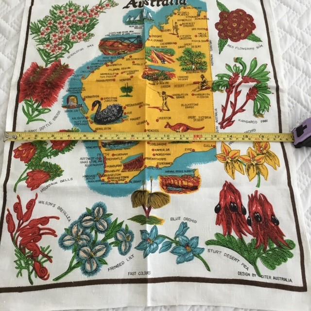 Tea towel Western Australia cotton linen blend