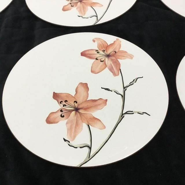 Vintage Placemats set of 6 Floral Themed possibly by Jason