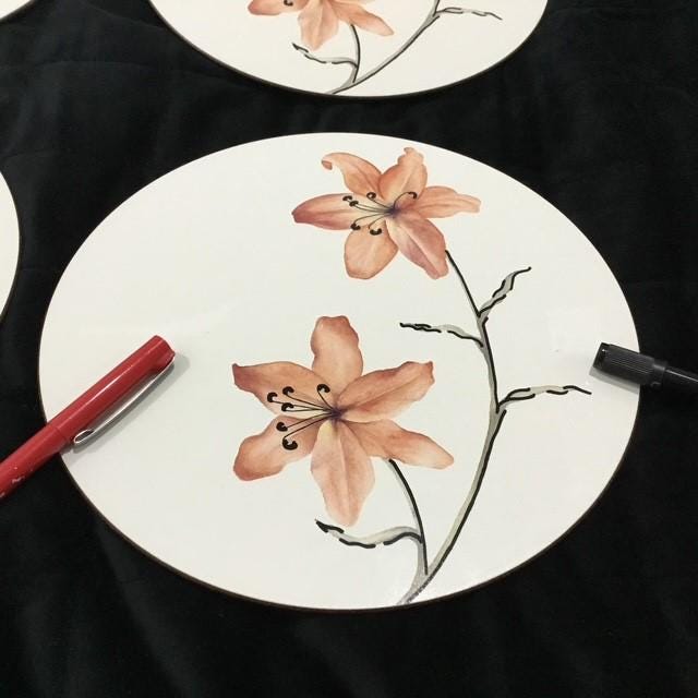 Vintage Placemats set of 6 Floral Themed possibly by Jason