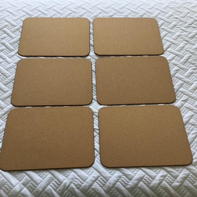 Wungle Bungles vintage placemats by Casa, no box, cork backed