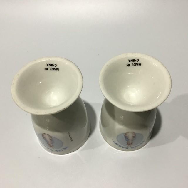 Peter Rabbit egg cup lot of  2 by F.Warne and Co 2000