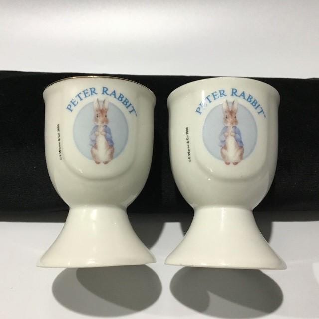 Peter Rabbit egg cup lot of  2 by F.Warne and Co 2000