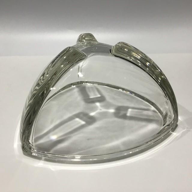 Art Deco Style Crystal Bowl with beautiful silver shine to the glass