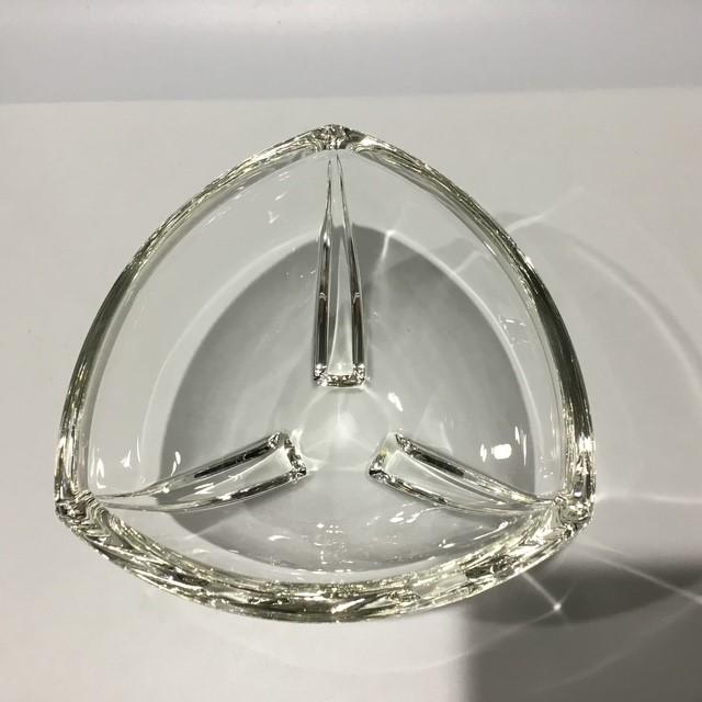 Art Deco Style Crystal Bowl with beautiful silver shine to the glass