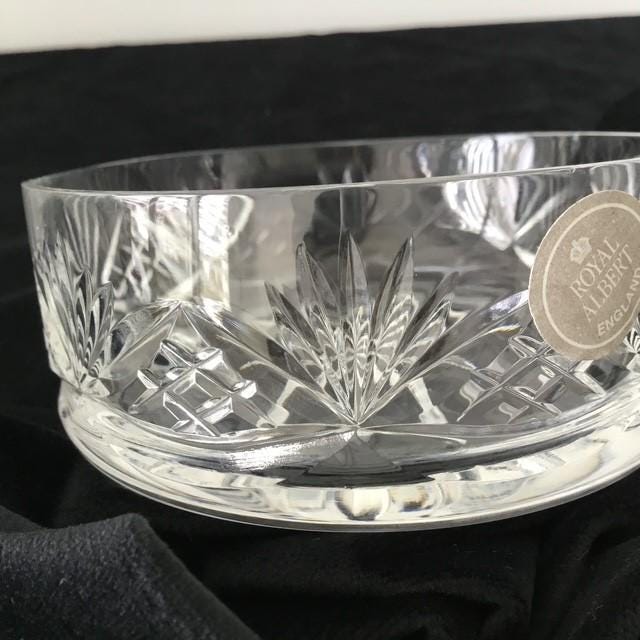 Royal Albert Hand Cut Crystal Bowl, 10cm wide by 4.3cm high