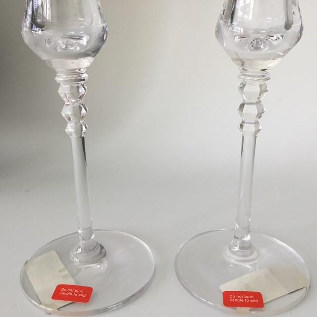 Candle Stick Holders, Mikasa Sonnet, Austria 18.5cm tall with original stickers