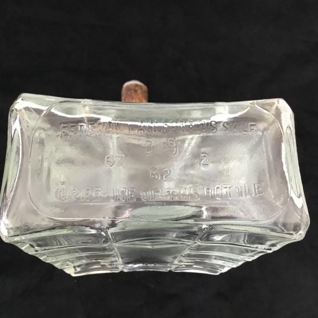 Vintage I.W.HARPER 1960s Large Bourbon Bottle, 25.5cm w/Stopper, Empty bottle only
