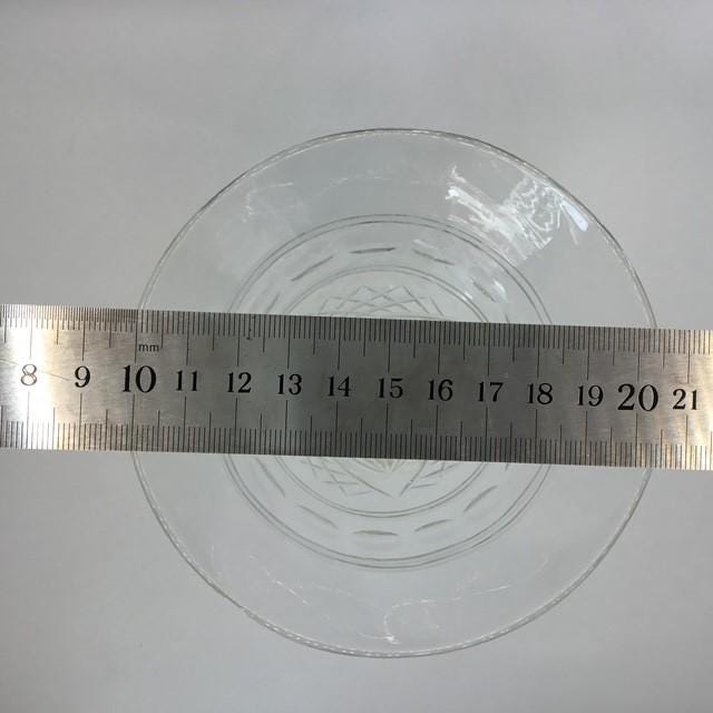 Vintage glass trumpet-mouthed (posy) vase, 20.5 cm tall