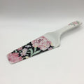 Ornate Floral Ceramic Porcelain Cake or Pie Server, Made in Japan, Verdi