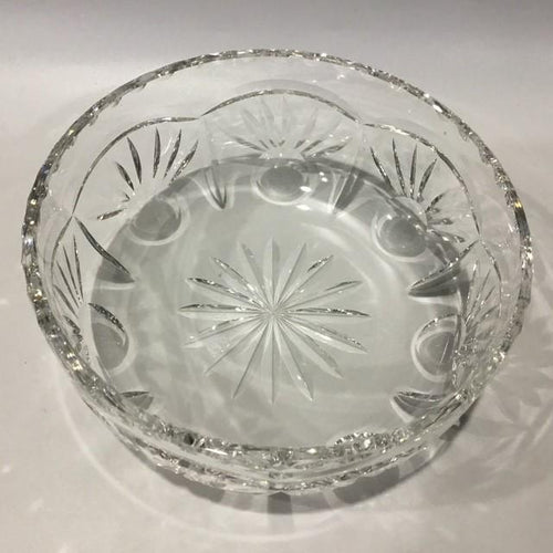 Edinburgh Crystal Art Deco Bowl, Cut Crystal, 15cm wide