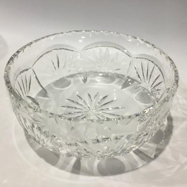 Edinburgh Crystal Art Deco Bowl, Cut Crystal, 15cm wide