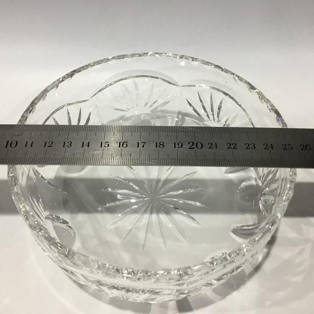 Edinburgh Crystal Art Deco Bowl, Cut Crystal, 15cm wide