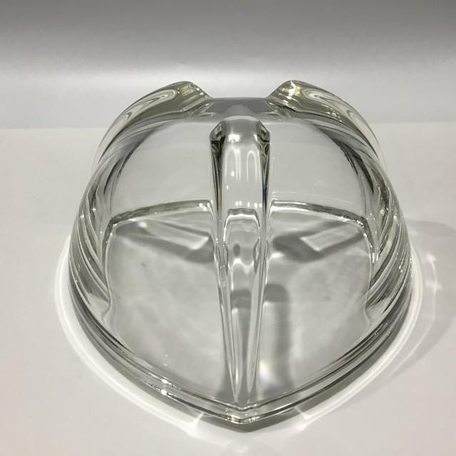 Art Deco Style Crystal Bowl with beautiful silver shine to the glass