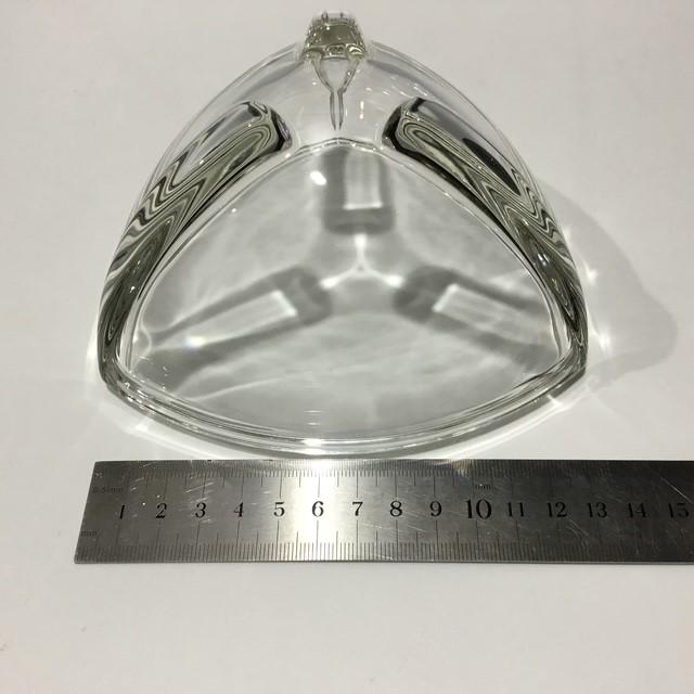 Art Deco Style Crystal Bowl with beautiful silver shine to the glass