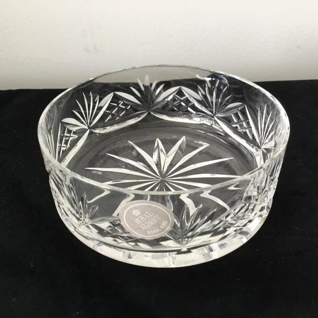 Royal Albert Hand Cut Crystal Bowl, 10cm wide by 4.3cm high