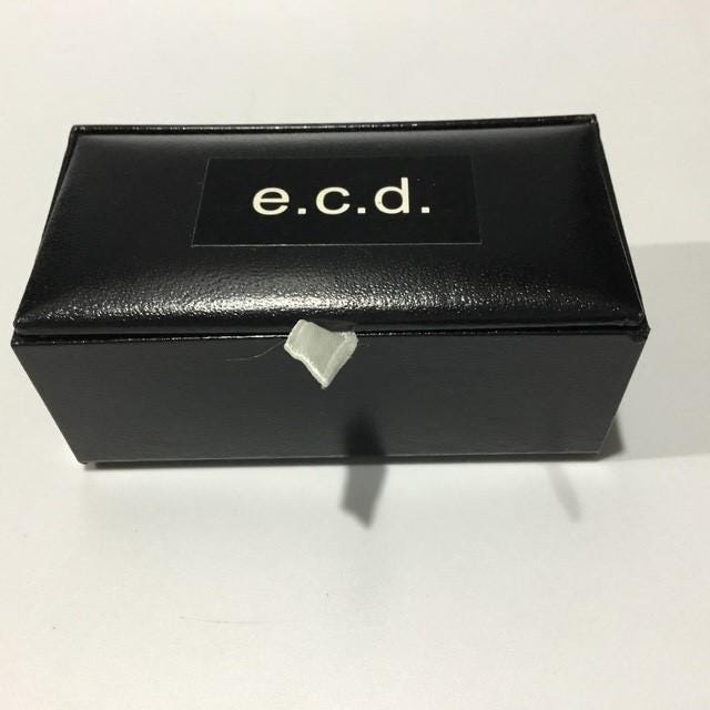 Cufflinks Multicoloured Lines with Silver coloured Trim by e.c.d