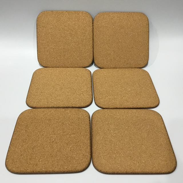 Australian Expo 88 Official Post Coasters, Set of 6, Vintage Australia Post Cork Coaster Collection