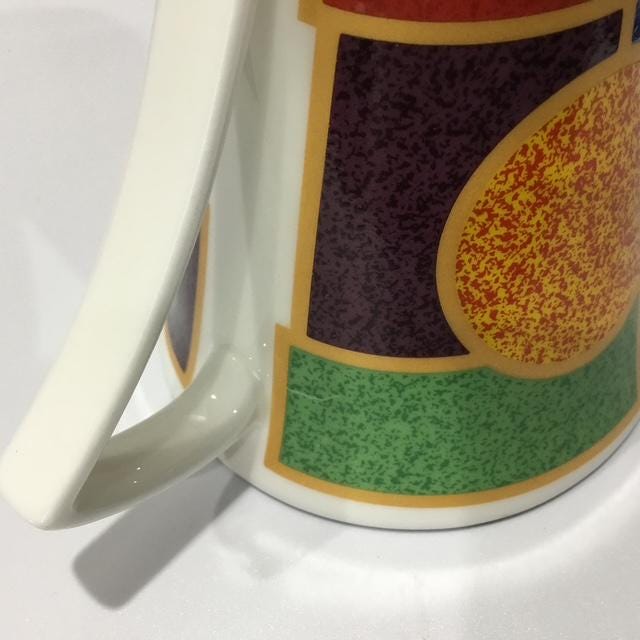 Vintage Mid Century Bone China Coffee Cup, Bauhaus Style Staffordshire Buy 1 or a set of, Made in England