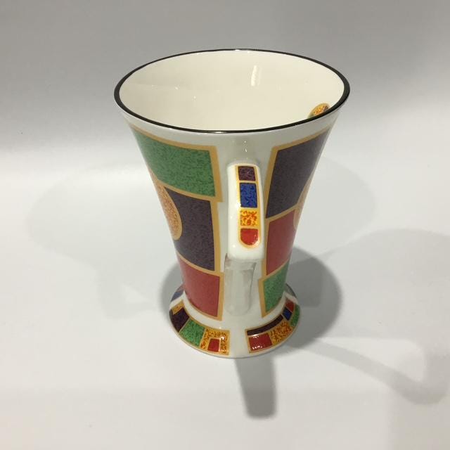 Vintage Mid Century Bone China Coffee Cup, Bauhaus Style Staffordshire Buy 1 or a set of, Made in England