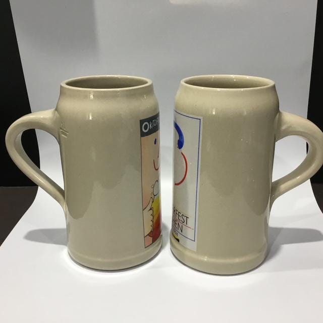 Oktoberfest Munchen Beer Stein 1992 & 1994 Rastal Lot of 2, Very Good Condition