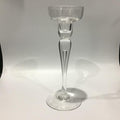 Vintage Dartington Crystal Candle Holder, 1990s Mid-Century Glass Decor