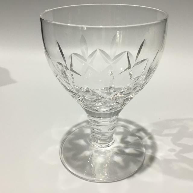 Vintage Stuart Crystal Glass, Mid-Century English Etched port sherry 150ml Glass from the 1930s-1960s