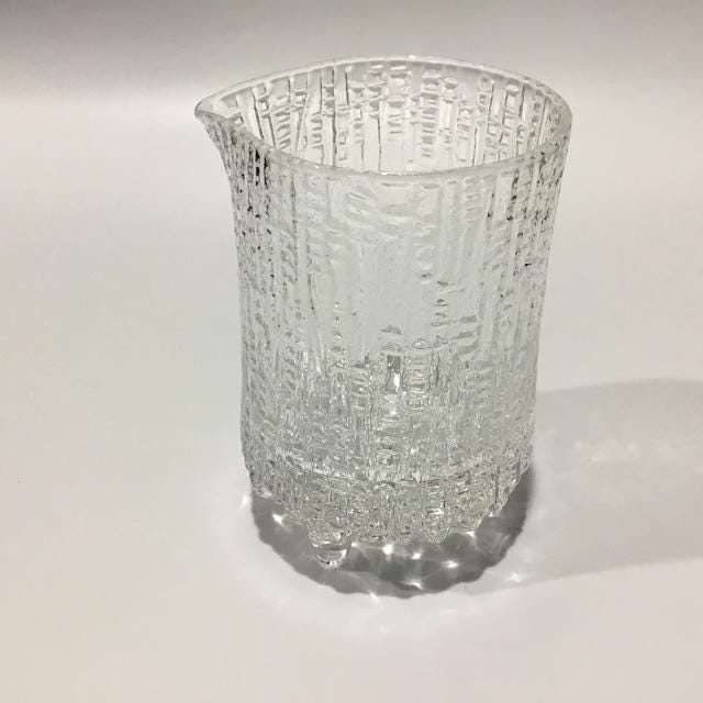 Vintage Iittala Ultima Thule Creamer “ Tapio Wirkkala Finnish Glass"