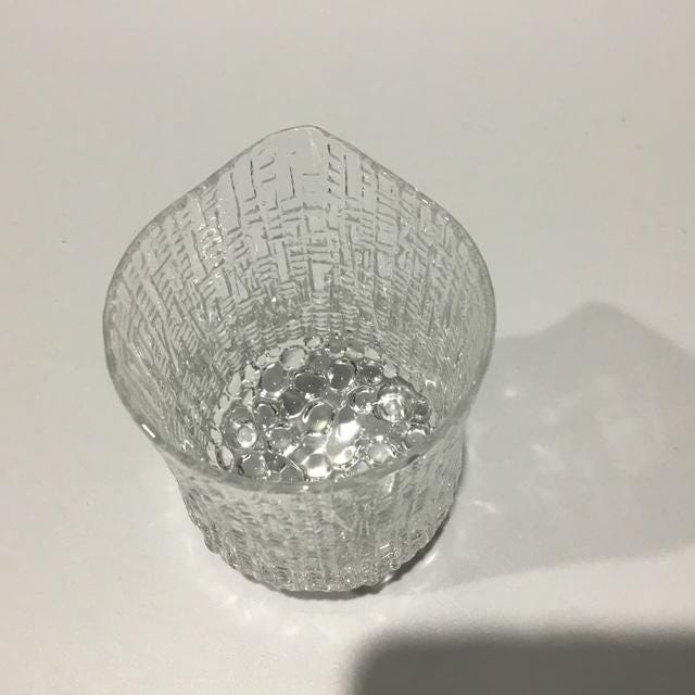 Vintage Iittala Ultima Thule Creamer “ Tapio Wirkkala Finnish Glass"