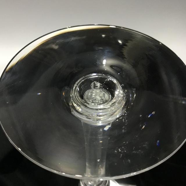 Vintage Dartington Crystal Candle Holder, 1990s Mid-Century Glass Decor