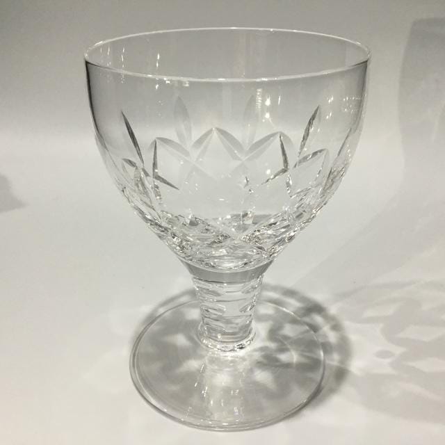 Vintage Stuart Crystal Glass, Mid-Century English Etched port sherry 150ml Glass from the 1930s-1960s