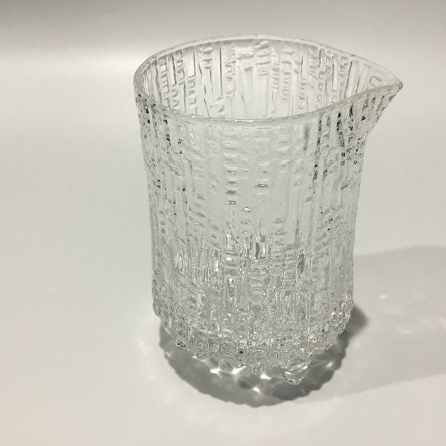 Vintage Iittala Ultima Thule Creamer “ Tapio Wirkkala Finnish Glass"