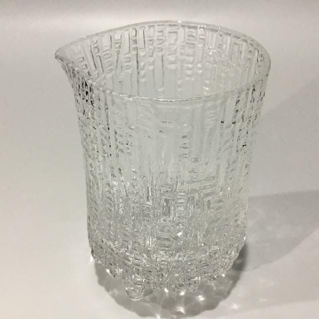 Vintage Iittala Ultima Thule Creamer “ Tapio Wirkkala Finnish Glass"